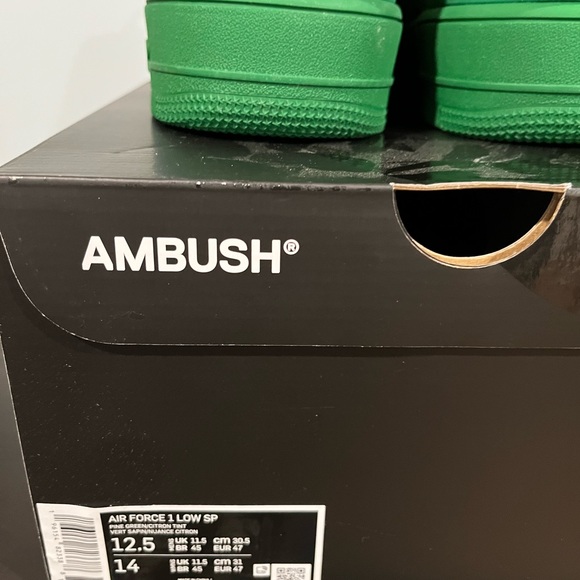 NIKE X AMBUSH AIR FORCE 1 LOW SP, green white, 12.5 - Picture 4 of 10
